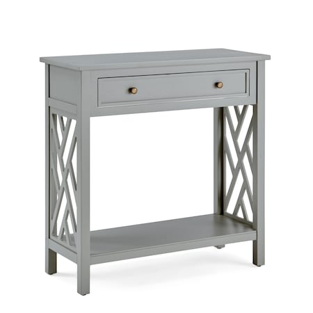 Alaterre Furniture 32 X 14 X 32, Pine with Composite Wood Top, Gray ANCT1840